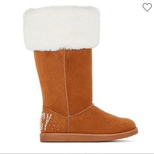 🧸 JUICY by Juicy Couture Brown Fur Boots 8 NEW in Box